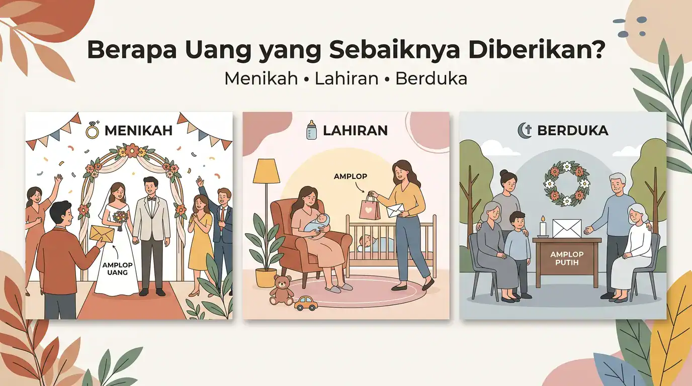 Berapa Uang yang Sebaiknya Kamu Berikan Saat Teman Menikah, Lahiran, atau Berduka